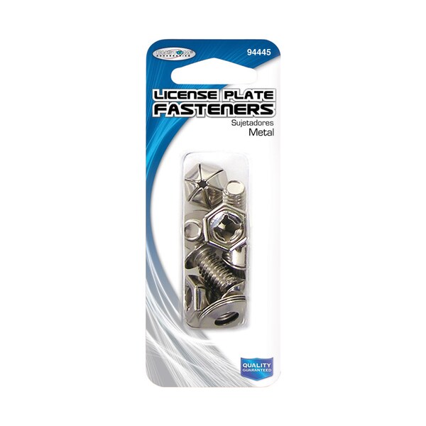 Custom Accessories Custom Accessories Silver Metal License Plate Fasteners 94445 - main